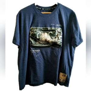 Star Wars Classic 1977 Concept Series Blue Holographic Disney TShirt XL Space Ga